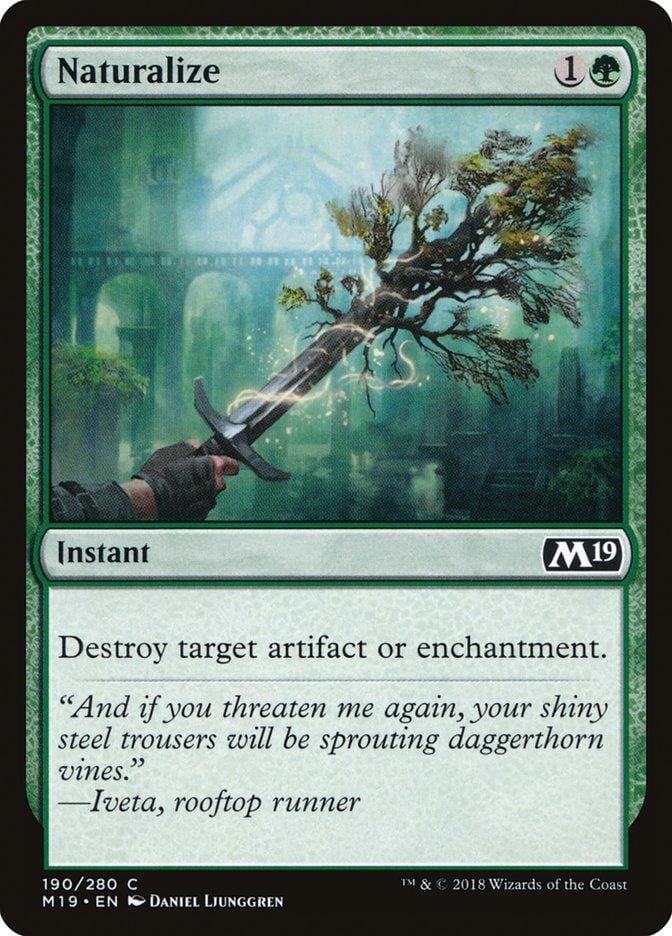 Magic: The Gathering MTG Single Naturalize [Core Set 2019]