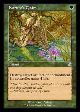 Magic: The Gathering MTG Single Nature's Claim (Timeshifted) [Time Spiral Remastered]