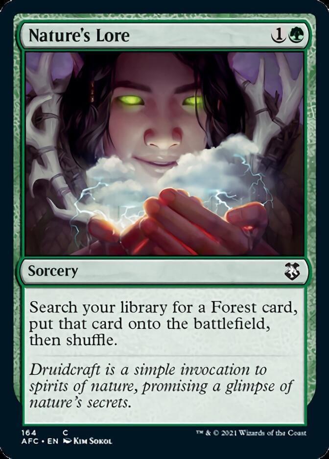 Magic: The Gathering MTG Single Nature's Lore [Dungeons & Dragons: Adventures in the Forgotten Realms Commander]