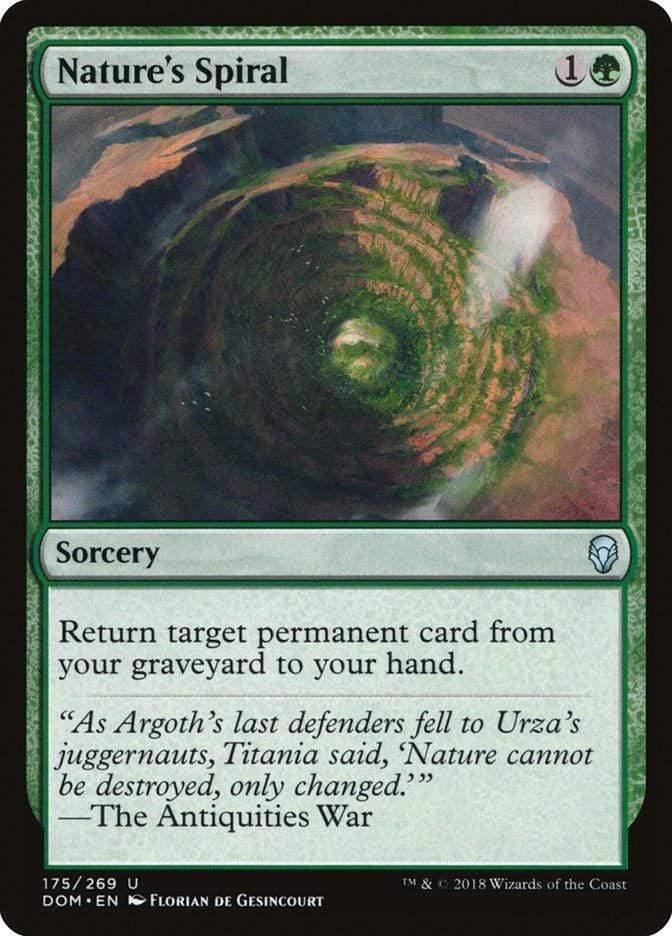 Magic: The Gathering MTG Single Nature's Spiral [Dominaria]