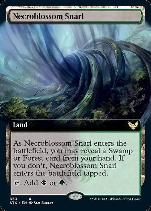 Magic: The Gathering MTG Single Necroblossom Snarl (Extended) [Strixhaven: School of Mages]