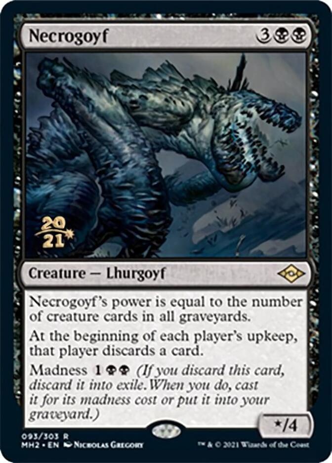 Magic: The Gathering MTG Single Necrogoyf [Modern Horizons 2 Prerelease Promos]