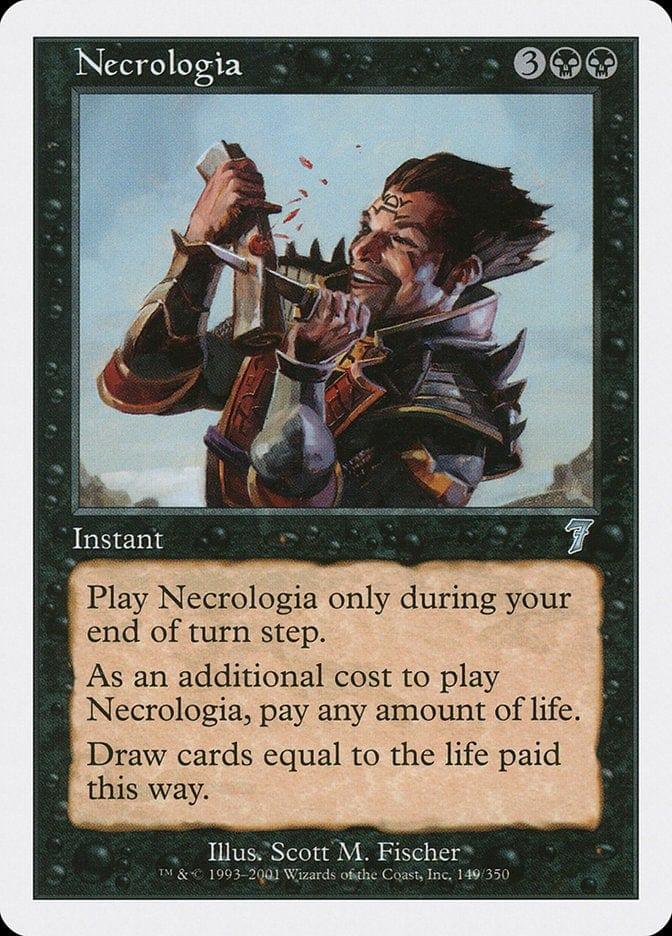 Magic: The Gathering MTG Single Necrologia [Seventh Edition]