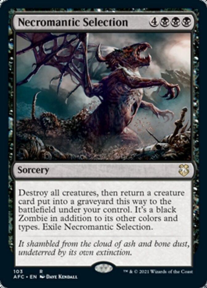 Magic: The Gathering MTG Single Necromantic Selection [Dungeons & Dragons: Adventures in the Forgotten Realms Commander]