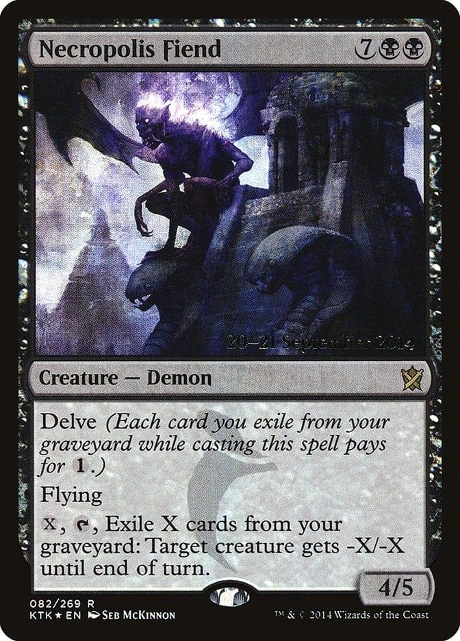 Magic: The Gathering MTG Single Necropolis Fiend  [Khans of Tarkir Prerelease Promos]
