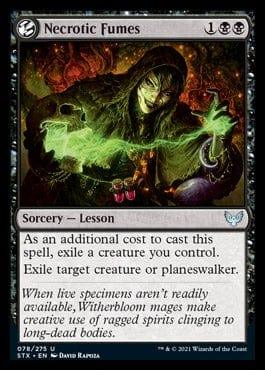 Magic: The Gathering MTG Single Necrotic Fumes [Strixhaven: School of Mages]