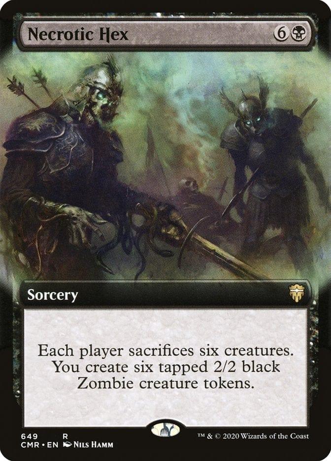 Magic: The Gathering MTG Single Necrotic Hex (Extended) [Commander Legends Extended]
