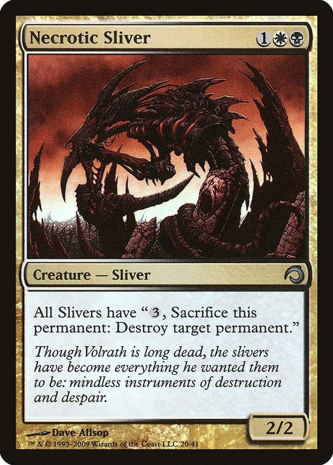 Magic: The Gathering MTG Single Necrotic Sliver [Premium Deck Series: Slivers]