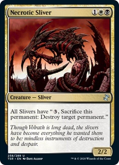 Magic: The Gathering MTG Single Necrotic Sliver [Time Spiral Remastered]