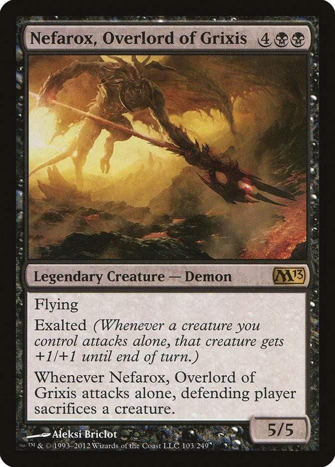 Magic: The Gathering MTG Single Nefarox, Overlord of Grixis [Magic 2013]