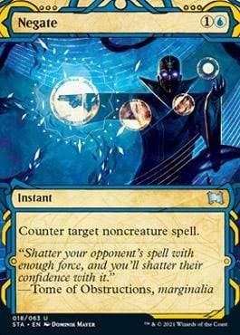 Magic: The Gathering MTG Single Negate (Etched Foil) [Strixhaven Mystical Archive]
