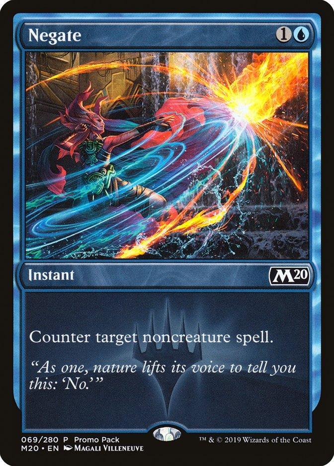 Magic: The Gathering MTG Single Negate (Promo Pack) [Core Set 2020 Promos]