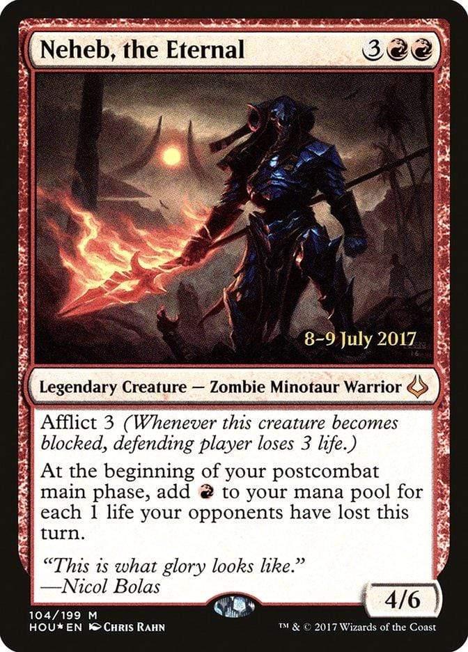 Magic: The Gathering MTG Single Neheb, the Eternal  [Hour of Devastation Prerelease Promos]