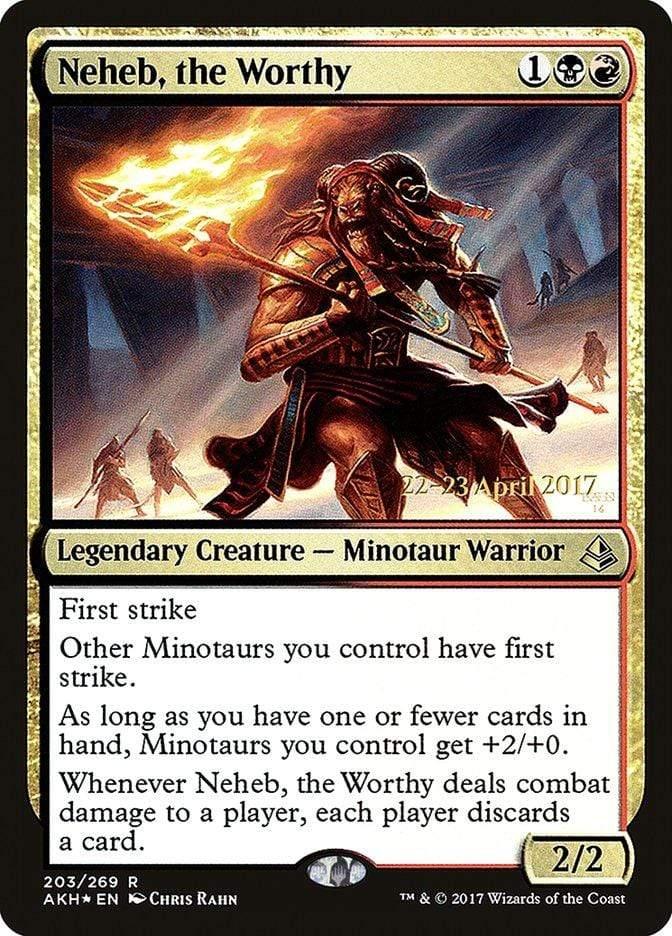Magic: The Gathering MTG Single Neheb, the Worthy  [Amonkhet Prerelease Promos]
