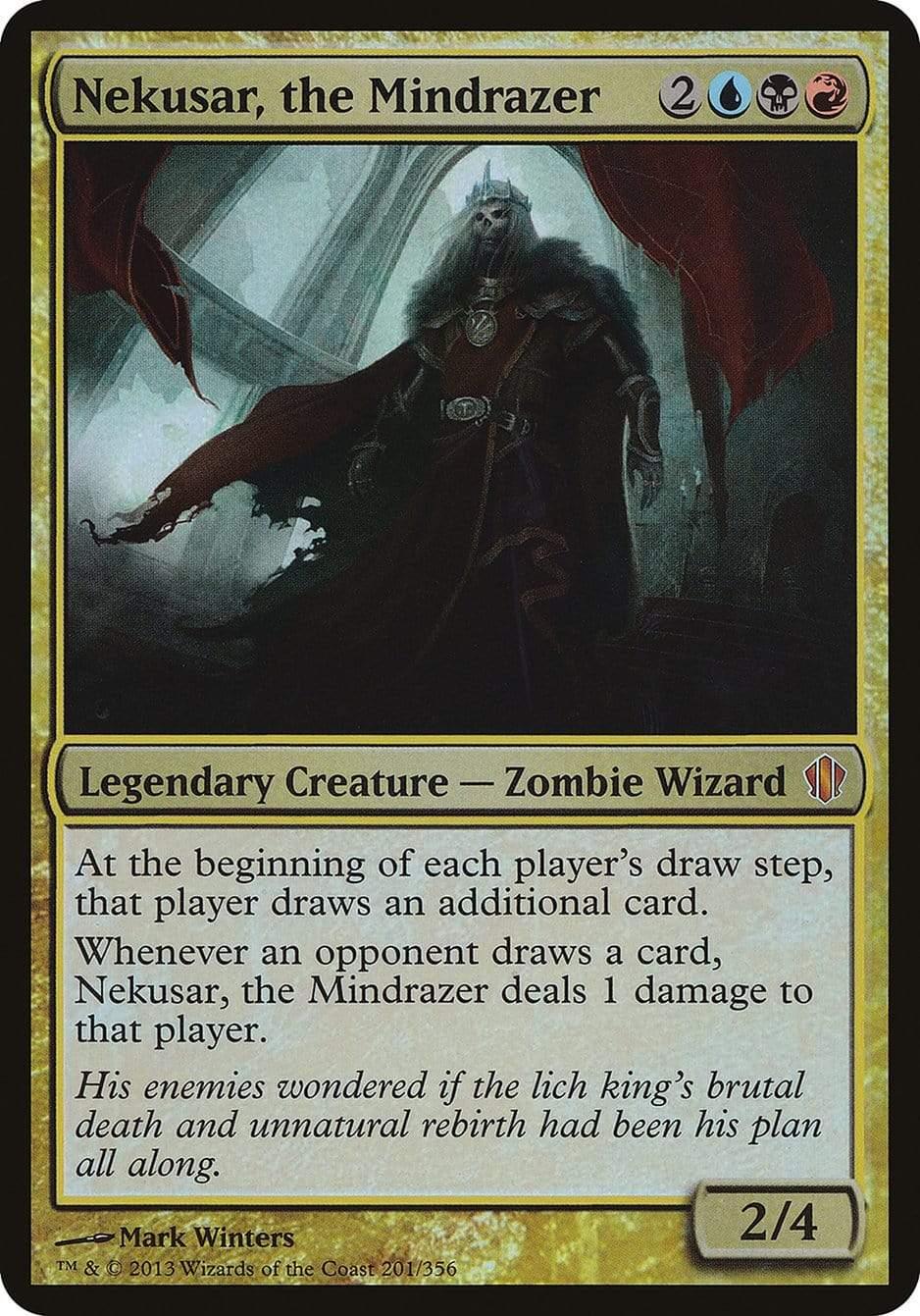 Magic: The Gathering MTG Single Nekusar, the Mindrazer (Oversized) [Commander 2013 Oversized]