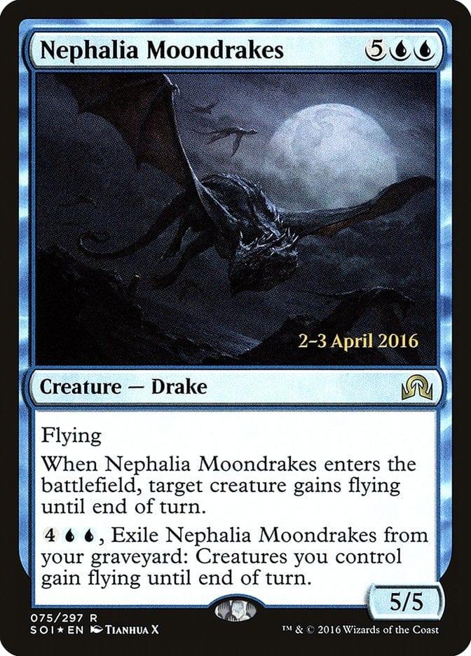 Magic: The Gathering MTG Single Nephalia Moondrakes [Shadows over Innistrad Prerelease Promos]