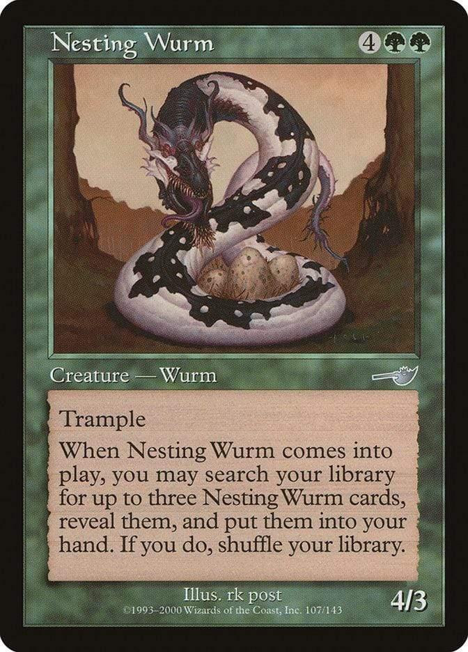 Magic: The Gathering MTG Single Nesting Wurm [Nemesis]