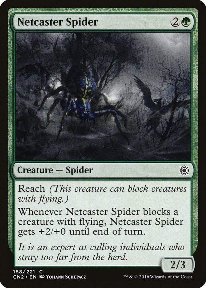 Magic: The Gathering MTG Single Netcaster Spider [Conspiracy: Take the Crown]