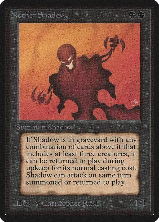 Magic: The Gathering MTG Single Nether Shadow [Limited Edition Beta]