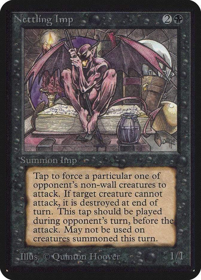 Magic: The Gathering MTG Single Nettling Imp [Limited Edition Alpha]