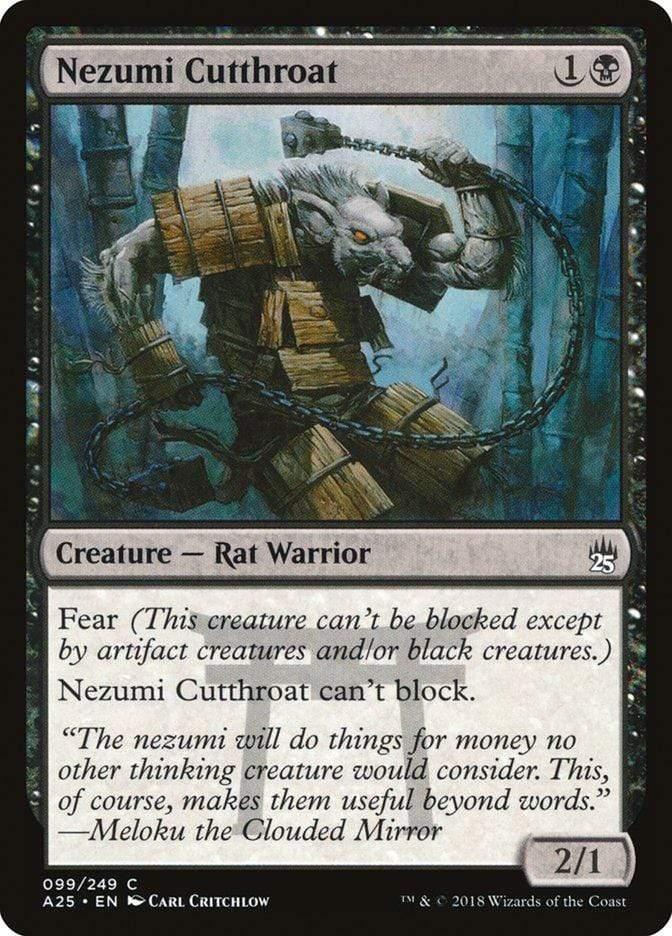 Magic: The Gathering MTG Single Nezumi Cutthroat [Masters 25]