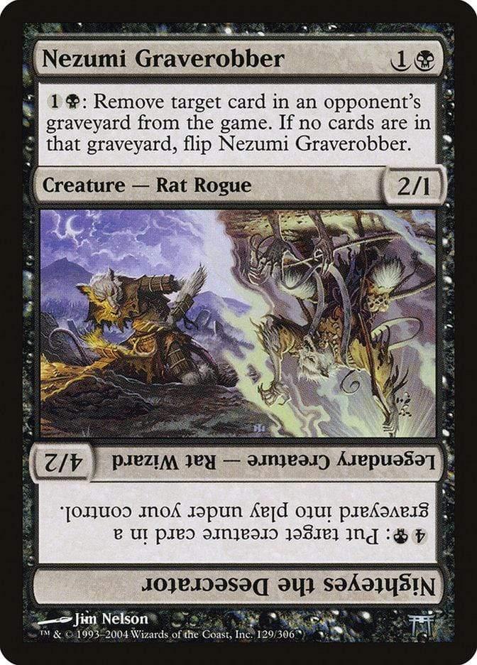 Magic: The Gathering MTG Single Nezumi Graverobber // Nighteyes the Desecrator [Champions of Kamigawa]