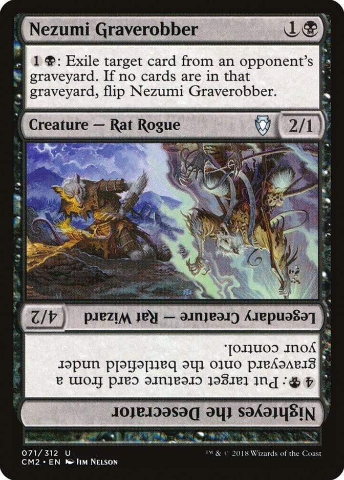 Magic: The Gathering MTG Single Nezumi Graverobber // Nighteyes the Desecrator [Commander Anthology Volume II]