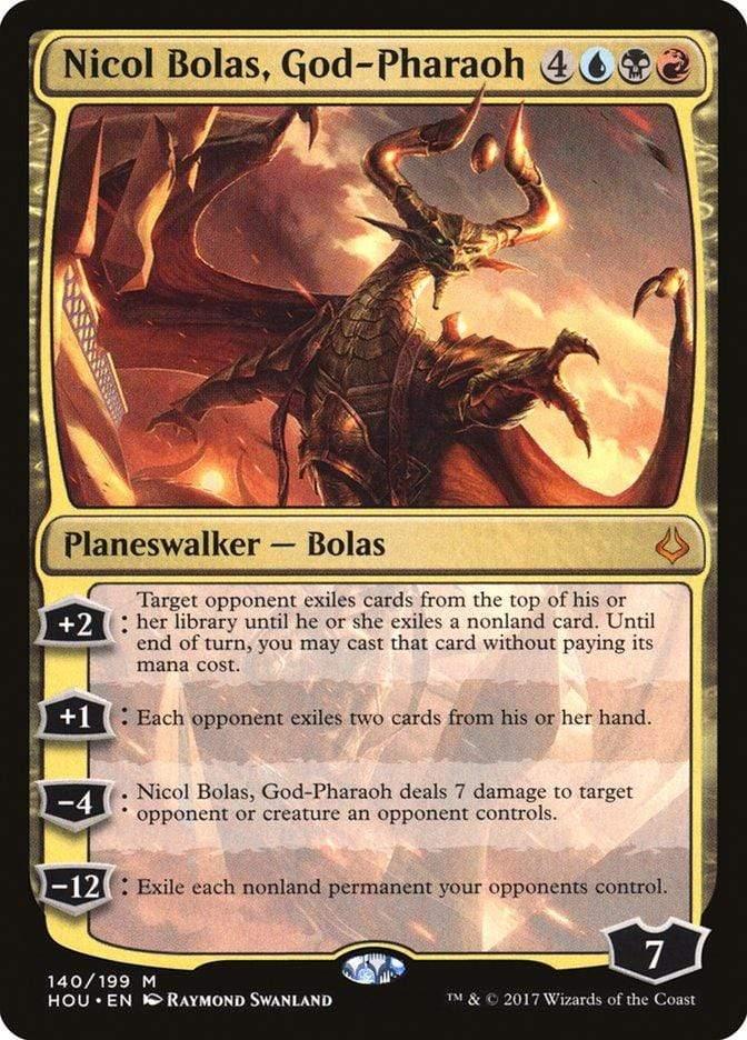 Magic: The Gathering MTG Single Nicol Bolas, God-Pharaoh [Hour of Devastation]