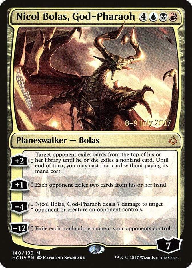 Magic: The Gathering MTG Single Nicol Bolas, God-Pharaoh  [Hour of Devastation Prerelease Promos]