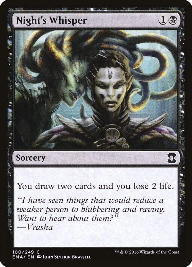 Magic: The Gathering MTG Single Night's Whisper [Eternal Masters]