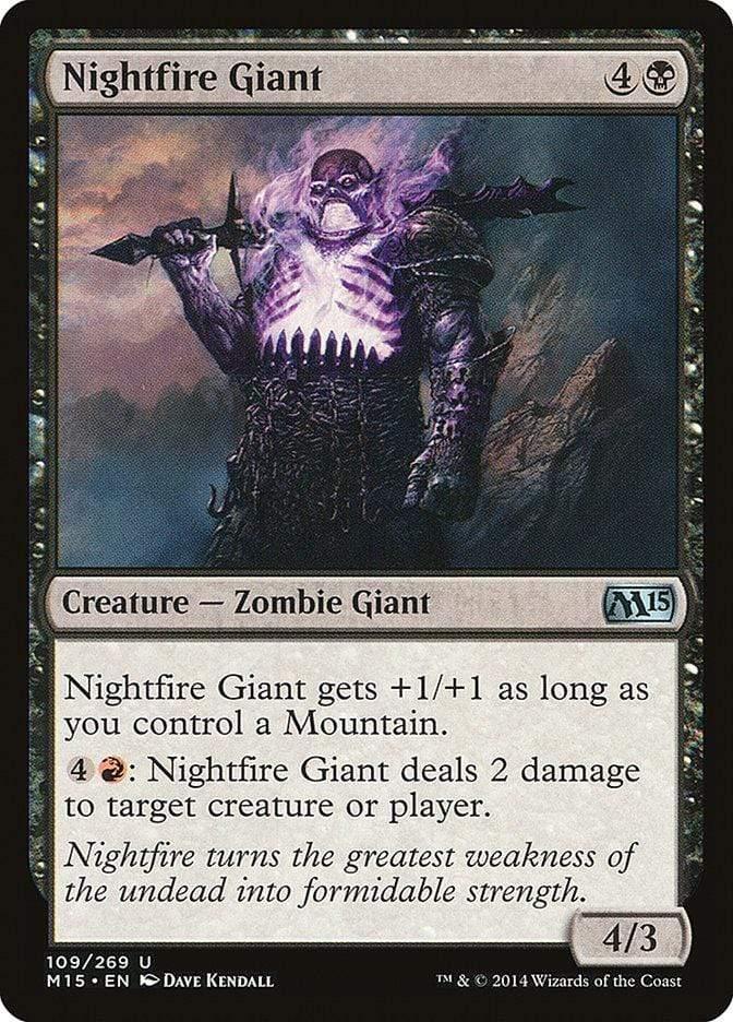 Magic: The Gathering MTG Single Nightfire Giant [Magic 2015]