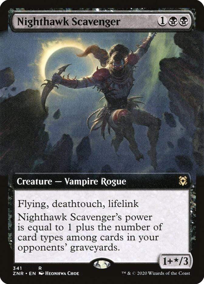 Magic: The Gathering MTG Single Nighthawk Scavenger (Extended) [Zendikar Rising Extended Art]