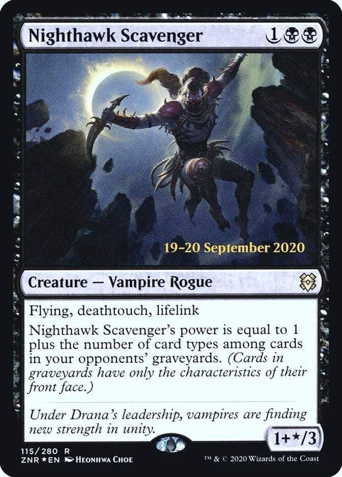 Magic: The Gathering MTG Single Nighthawk Scavenger [Zendikar Rising Prerelease Promos]