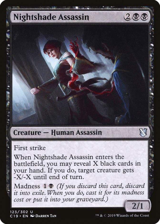 Magic: The Gathering MTG Single Nightshade Assassin [Commander 2019]
