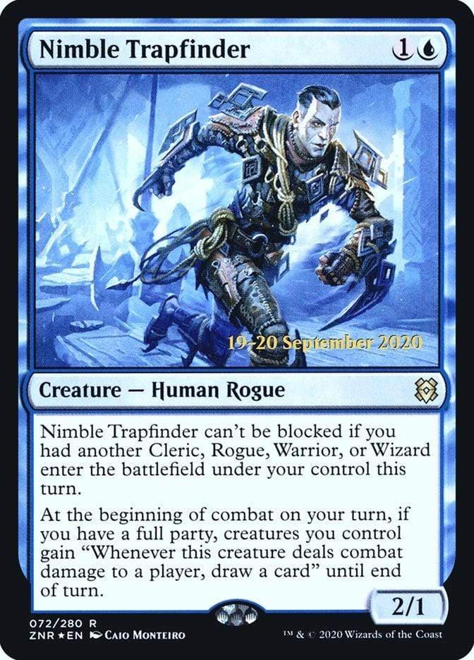 Magic: The Gathering MTG Single Nimble Trapfinder [Zendikar Rising Prerelease Promos]