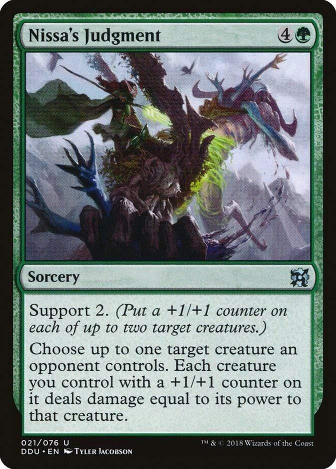 Magic: The Gathering MTG Single Nissa's Judgment [Duel Decks: Elves vs. Inventors]