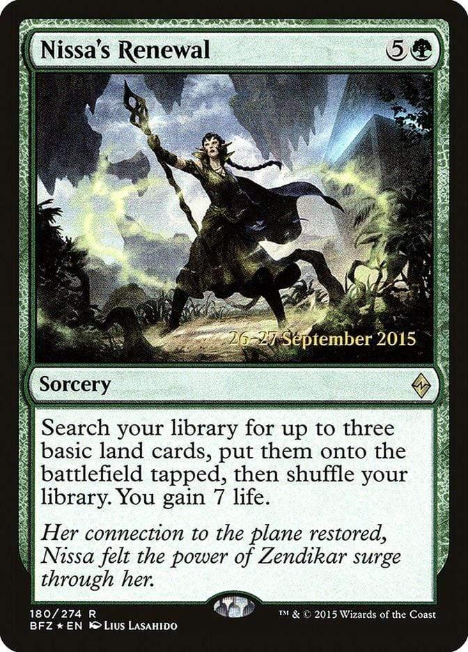 Magic: The Gathering MTG Single Nissa's Renewal  [Battle for Zendikar Prerelease Promos]