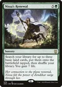 Magic: The Gathering MTG Single Nissa's Renewal [Zendikar Rising Commander]