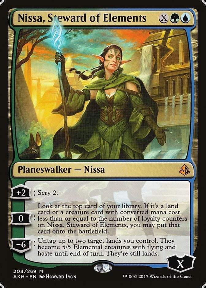 Magic: The Gathering MTG Single Nissa, Steward of Elements [Amonkhet]