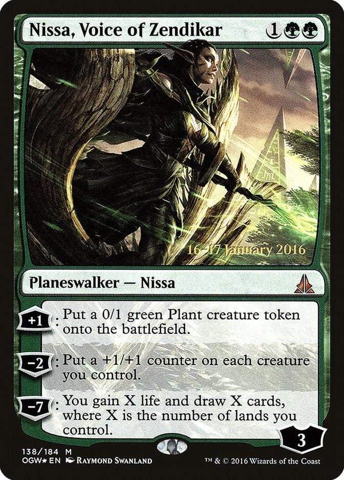 Magic: The Gathering MTG Single Nissa, Voice of Zendikar [Oath of the Gatewatch Prerelease Promos]