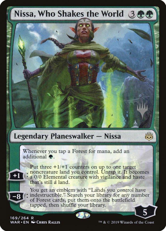 Magic: The Gathering MTG Single Nissa, Who Shakes the World (Promo Pack) [War of the Spark Promos]