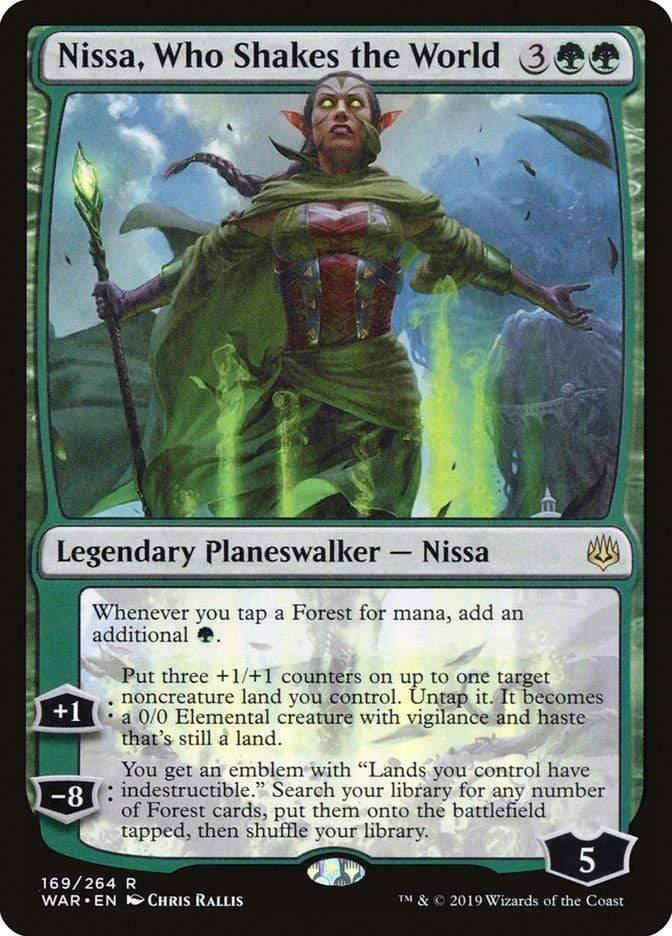 Magic: The Gathering MTG Single Nissa, Who Shakes the World [War of the Spark]
