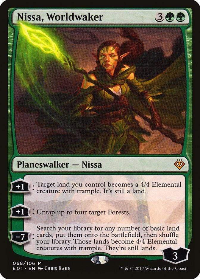 Magic: The Gathering MTG Single Nissa, Worldwaker [Archenemy: Nicol Bolas]
