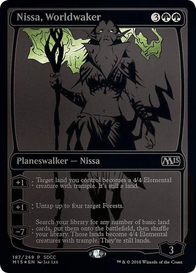 Magic: The Gathering MTG Single Nissa, Worldwaker [San Diego Comic-Con 2014]