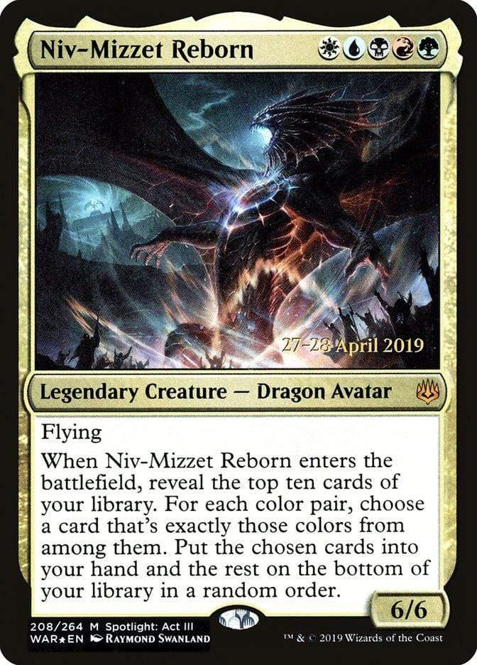 Magic: The Gathering MTG Single Niv-Mizzet Reborn  [War of the Spark Prerelease Promos]