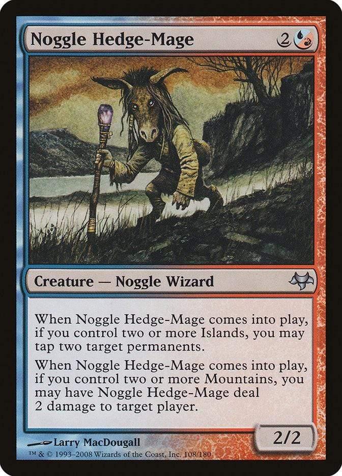 Magic: The Gathering MTG Single Noggle Hedge-Mage [Eventide]