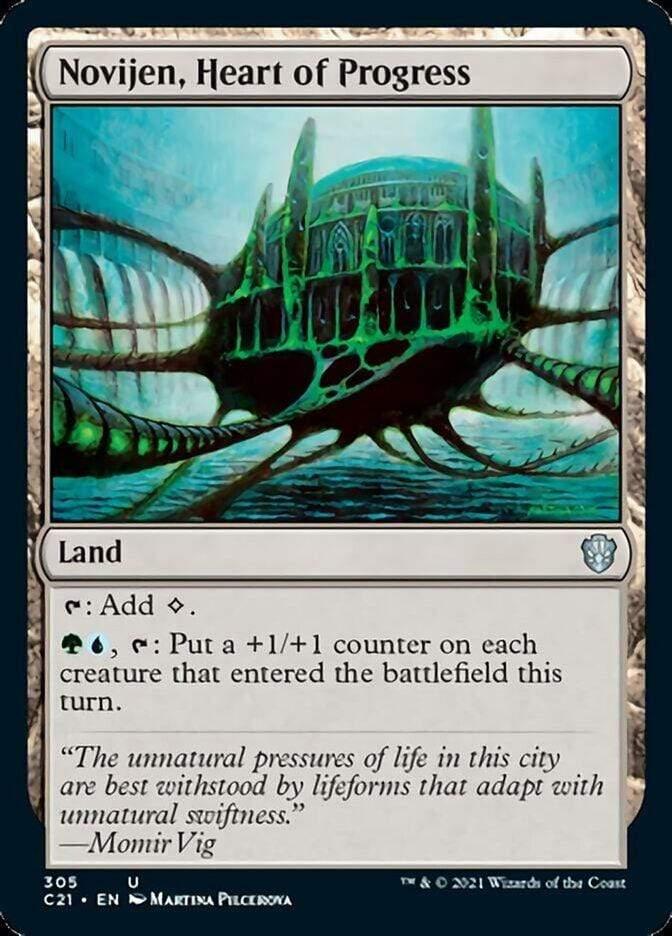 Magic: The Gathering MTG Single Novijen, Heart of Progress [Commander 2021]