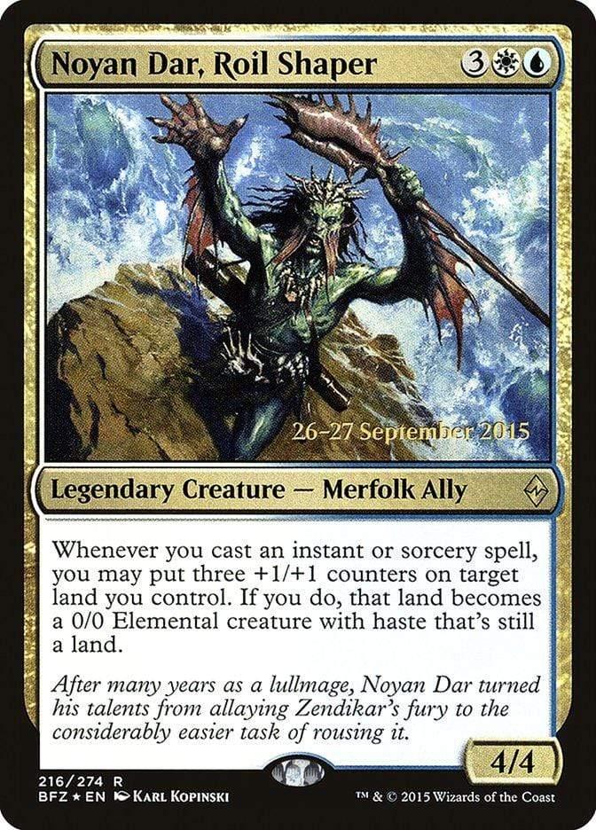 Magic: The Gathering MTG Single Noyan Dar, Roil Shaper  [Battle for Zendikar Prerelease Promos]