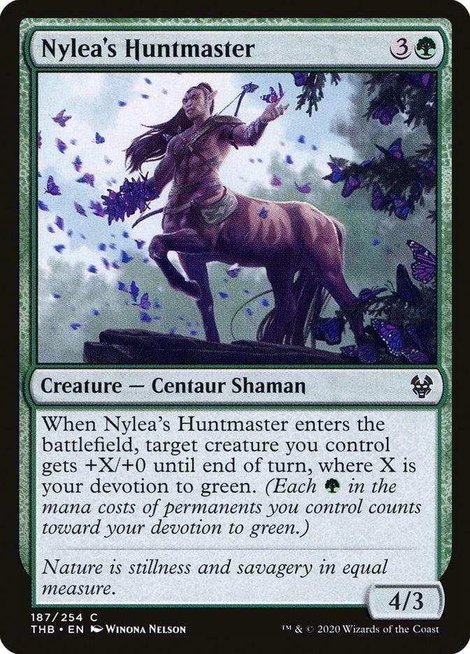 Magic: The Gathering MTG Single Nylea's Huntmaster [Theros Beyond Death]