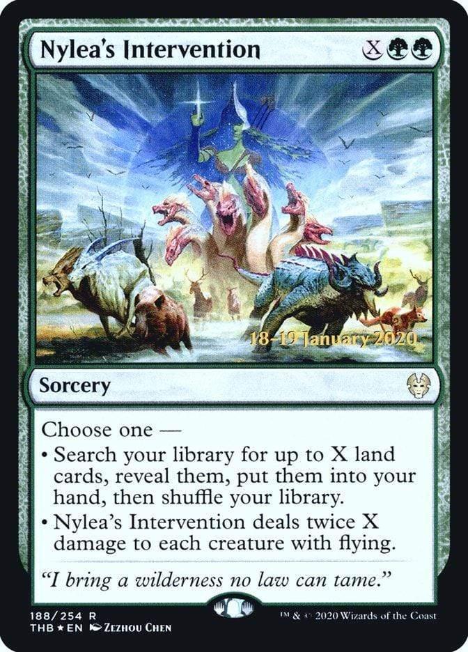 Magic: The Gathering MTG Single Nylea's Intervention [Theros Beyond Death Prerelease Promos]